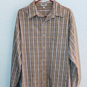 Vintage Guess Jeans Plaid Embroidered Shirt